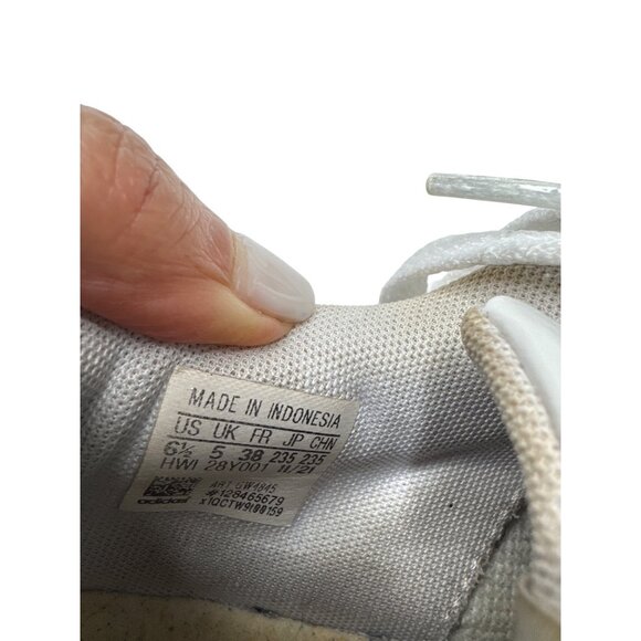 Adidas Womens White & Gold Sneakers size 6.5 - Picture 7 of 8